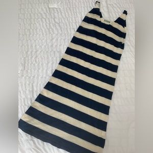 Sheer fitted striped sweater dress size S-M